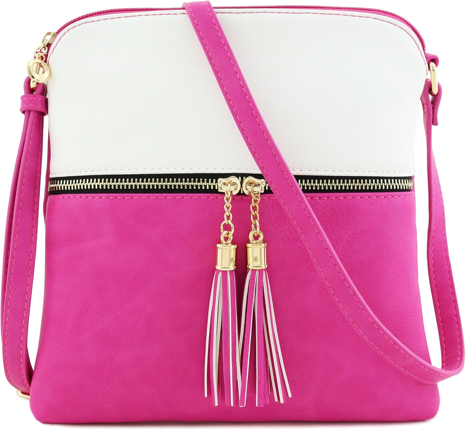 fuchsia crossbody bag