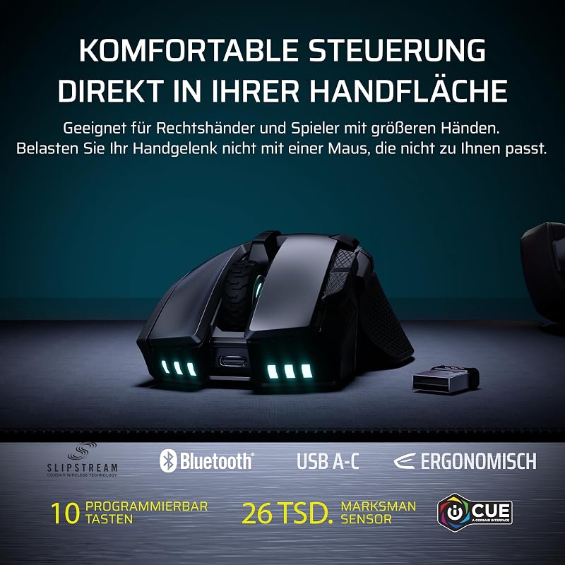 IRONCLAW Wireless SE (2026) Gaming-Maus – Schwarz