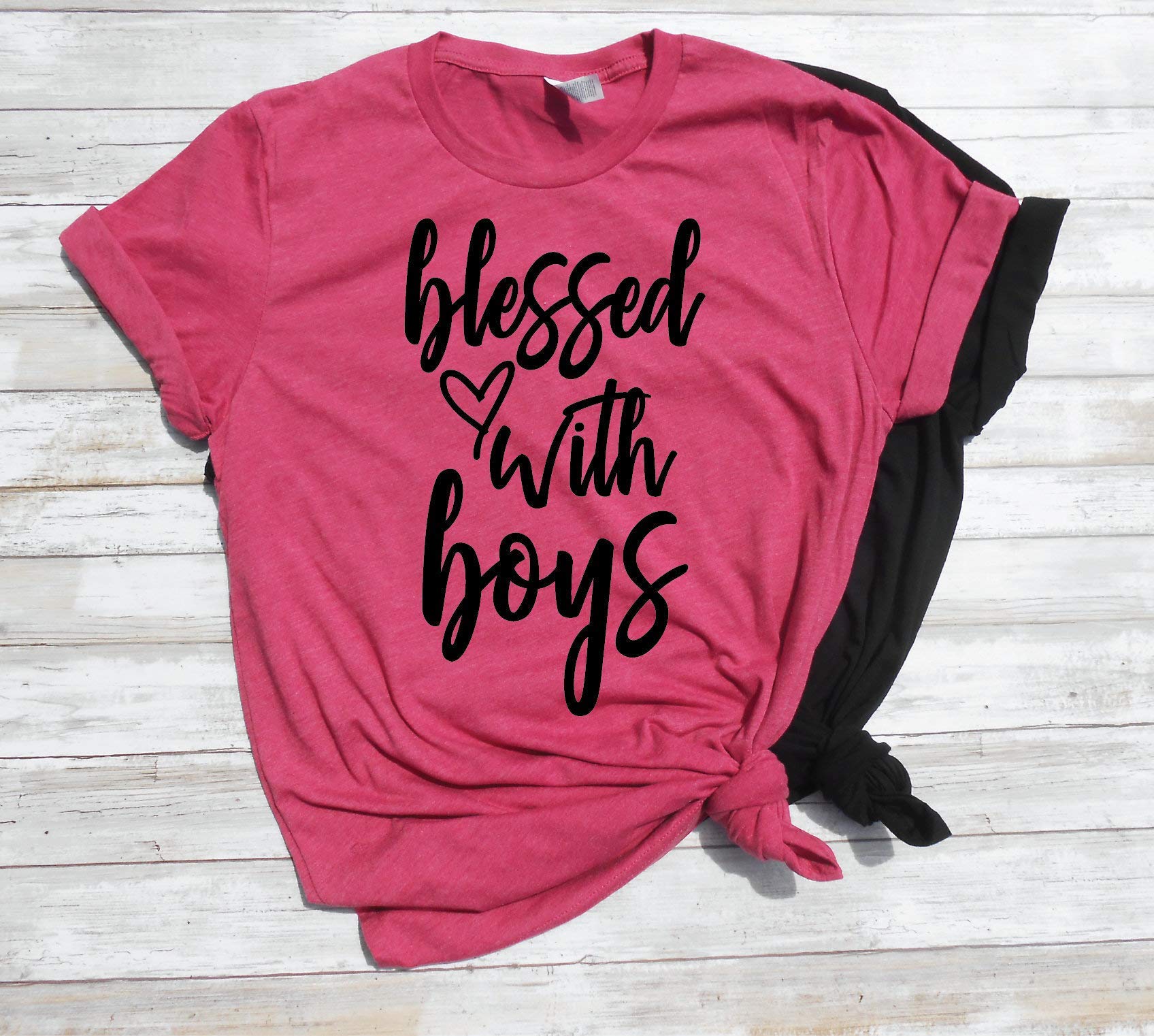 Blessed With Mom Of Mom Cute Mom Mom Blessed Mom Two Twin Motherhood Teeboy Mom T Shirt