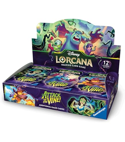 Ravensburger Disney Lorcana TCG: Azurite Sea Booster Pack Display