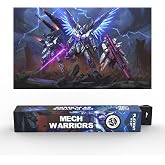 (Mech Warriors) 100% Hand-Drawn 14x24 TCG/MTG Playmat by Realm Guard | 100% Hand-Drawn Design