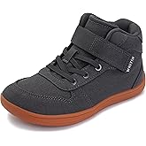 WHITIN High Top Boys/Girls Wide Barefoot Shoes + Zero Drop + Minimalist Sneaker for Little/Big Kids