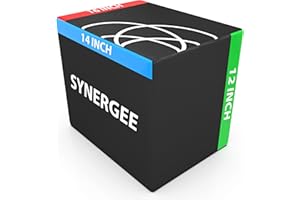 Synergee 3 in 1 Soft Plyometric Jump Box for Jump Training and Conditioning. Ouch Proof Plyo Box All in One Jump Trainer. Hig