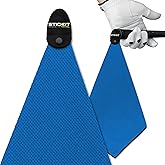 STICKIT Mini Magnetic Towel, Royal Blue, Premium Microfiber Waffle Weave, Ultra-Absorbant, Quick-Drying, Industrial Strength Magnet for Golf Bags, Carts & Clubs - Compact, Greenside Towel for Golfers