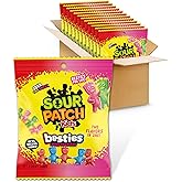SOUR PATCH KIDS Besties 2 Flavors in 1 Soft &amp; Chewy Gummy Candy, 12 Bags | Bulk Candy