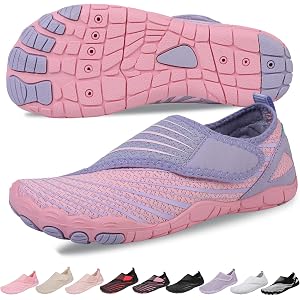 IEIRYE Voyabarefoot Shoes for Women Men 2026 Upgrade Wide Toe Box Barefoot Hiking Sandals,Non-Slip Adjustable Water Shoes for