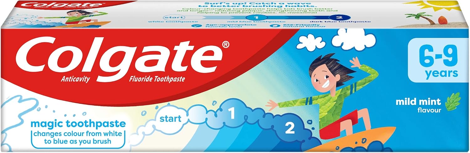 Colgate Mild Mint Flavour Kids Toothpaste 6-9 Years 75ml