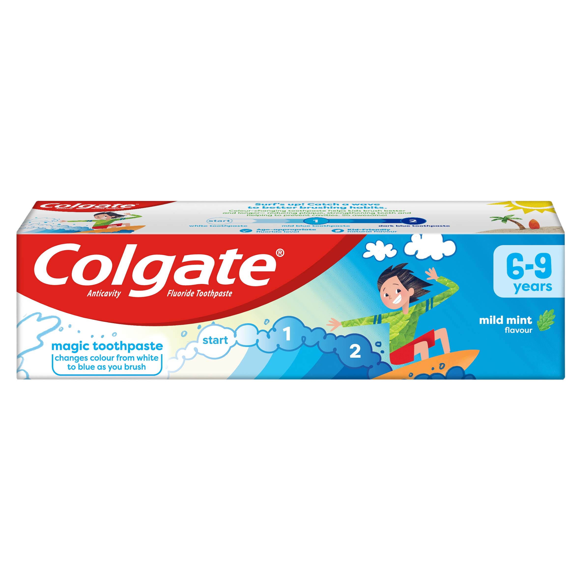 COLGATE Mild Mint Flavour Kids Toothpaste 6-9 Years 75 ml (Pack of 1) White