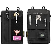 VIPERADE VE36 EDC Pouch Pocket Organizer, Slim EDC Pocket Organizer with Zipper, Tactical Pouch for Flashlight, Multitool, Pen, Notebook, Compact EDC Gear Pouch