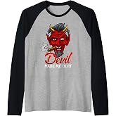 Devil Made Me Do It Raglan Baseball Tee