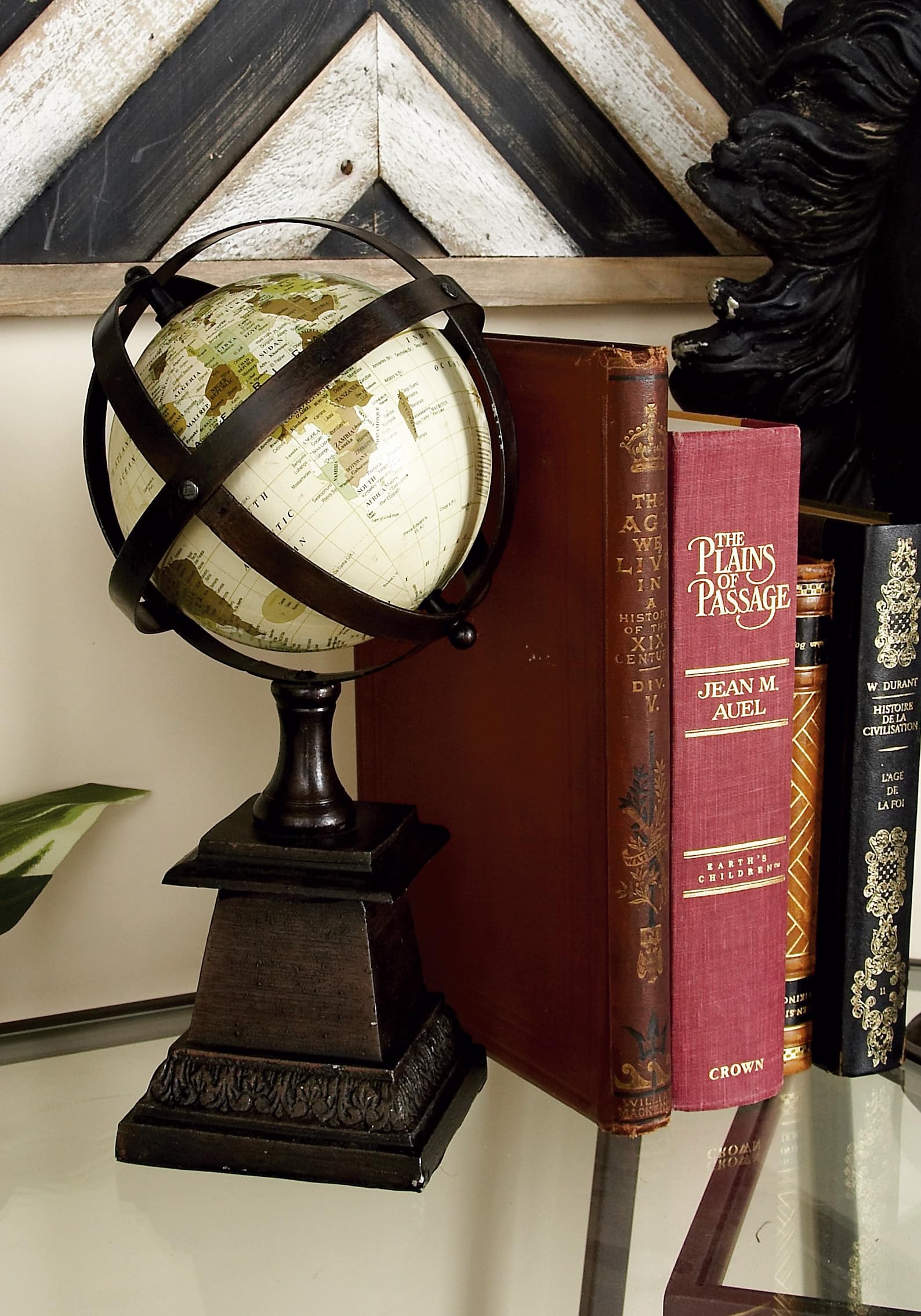 Deco 79 Aluminum Metal Globe, 7