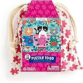 Mudpuppy Teacup Kittens - 36 Piece Puzzle to Go Featuring Charming Cats and Colorful Florals Perfect Summer Travel Activity f