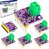 6PCS MAX98357A I2S Audio Amplifier Modules, 3W Class D DAC | Filterless audio output, Compatible with Raspberry Pi, ESP32 and Arduino Zero
