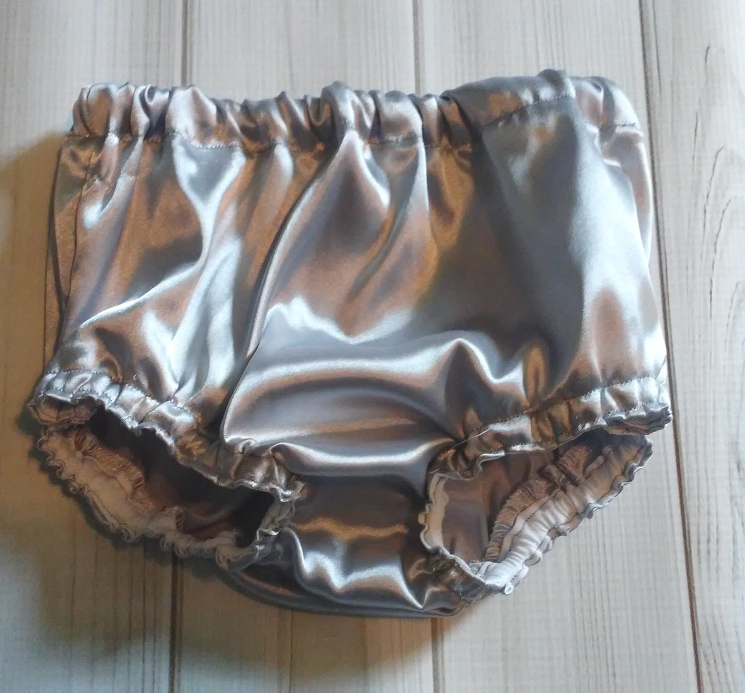 Baby Boy or Girl SILVER Diaper Cover Bloomers 03 months