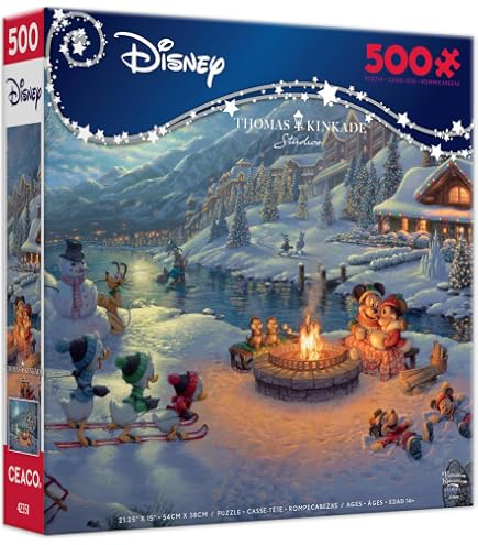 Amazon.com: Ceaco - Disney - Thomas Kinkade - Mickey and Minnie