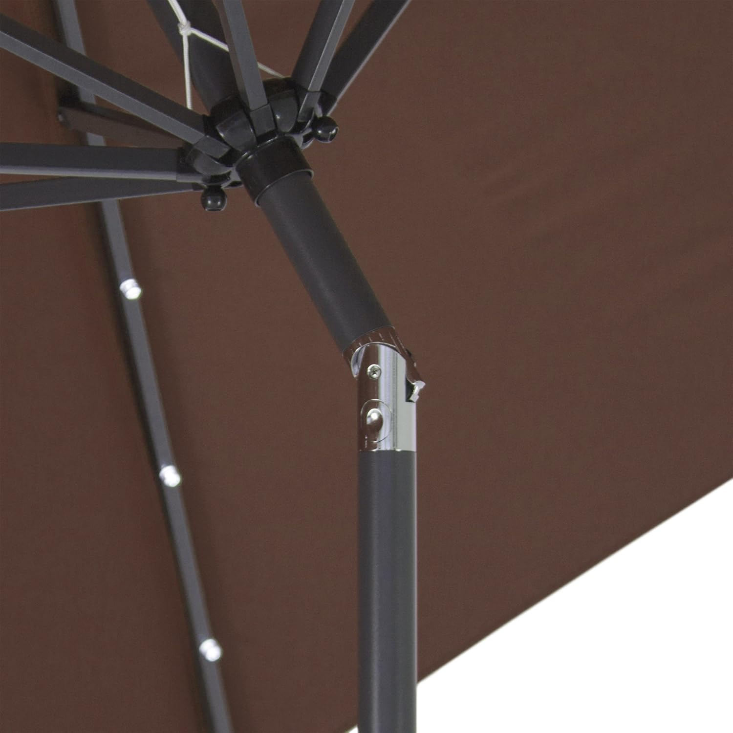 Fade Resistance Bcp 10ft Solar Led Lighted Patio Umbrella W Tilt Adjustment Home Garden Umbrella