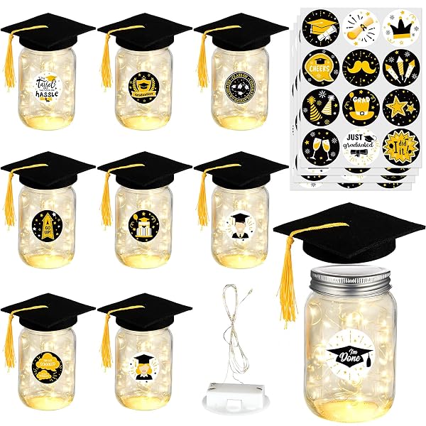 8 PACK 2026 GRADUATION CENTERPIECES FOR TABLES MASON...
