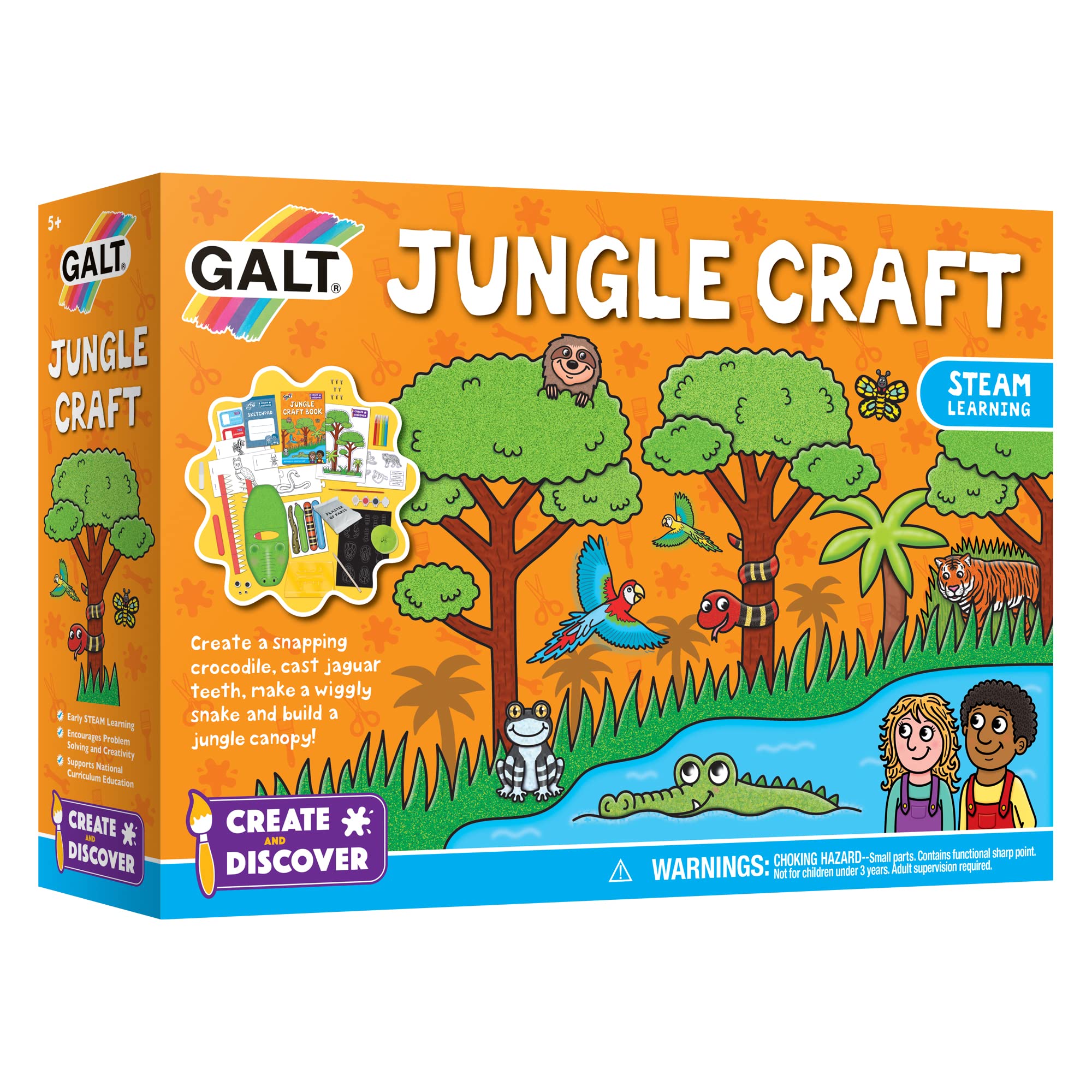 Galt, Jungle Craft, Craft Kit for Kids, Ages 5 Years Plus