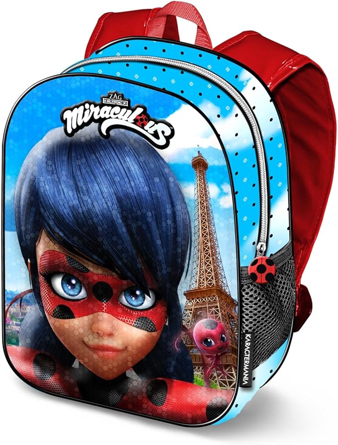 Courage Au Cœur Et Sac à Dos Karactermania Ladybug Courage-3D Shine Rucksack Sac à Dos Enfants, 39