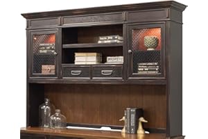 Martin Furniture Hartford Hutch, Brown - Fully Assembled