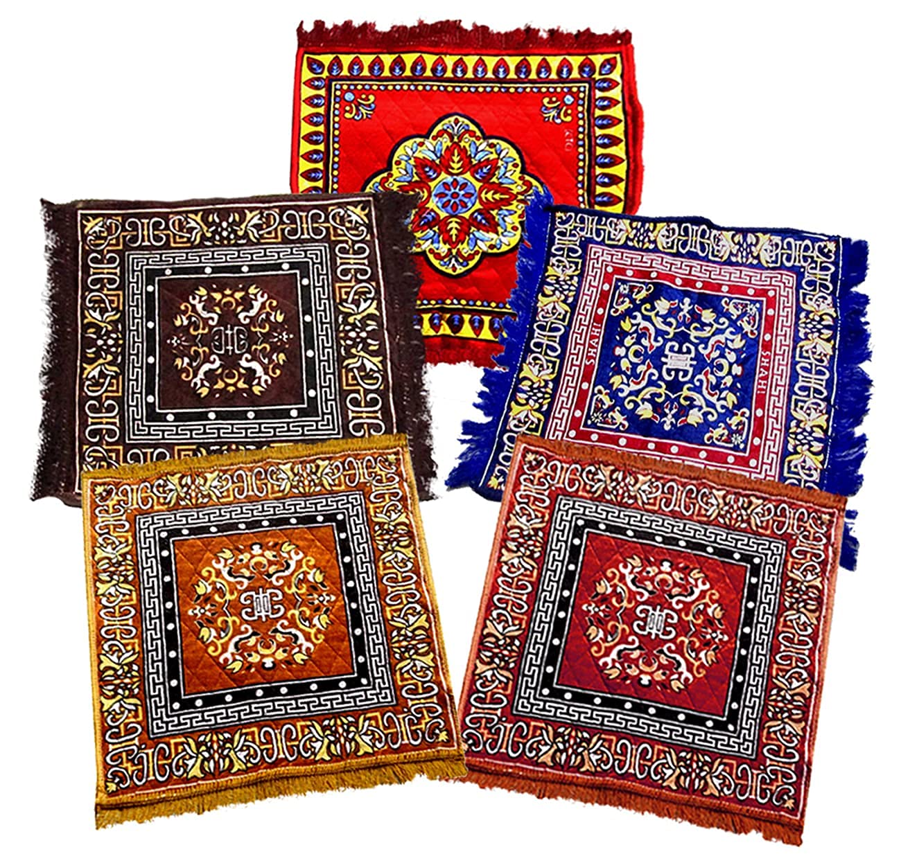 Buy Krishnam Set of 5 Prayer Mat/Aasan/Puja Mat/Meditation Mat