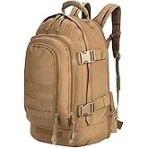 TheKidsRefined Large Tactical Expandable Backpack 39L-64L Military Bug Out Bag With Waist Strap