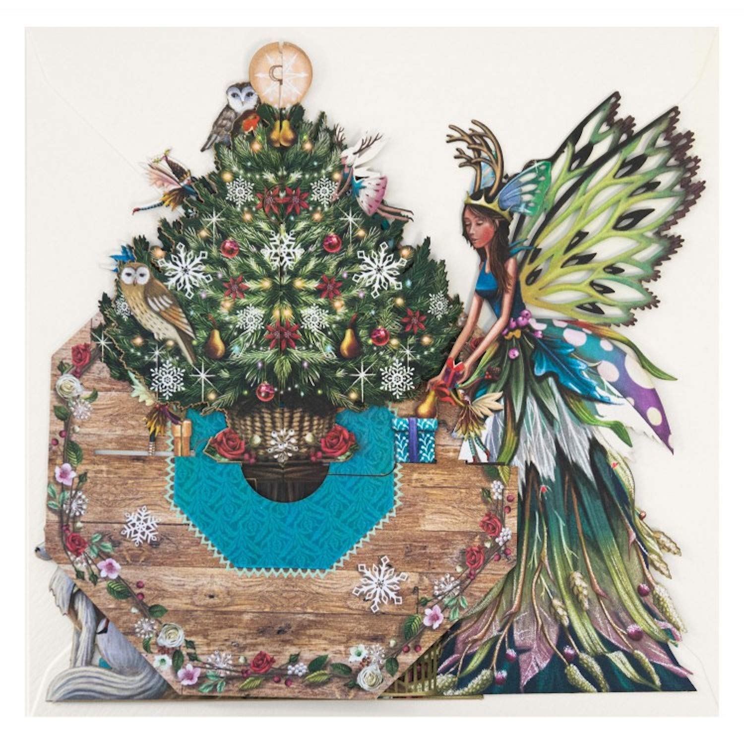 Fairy Christmas Table 3D Pop Up Christmas Card