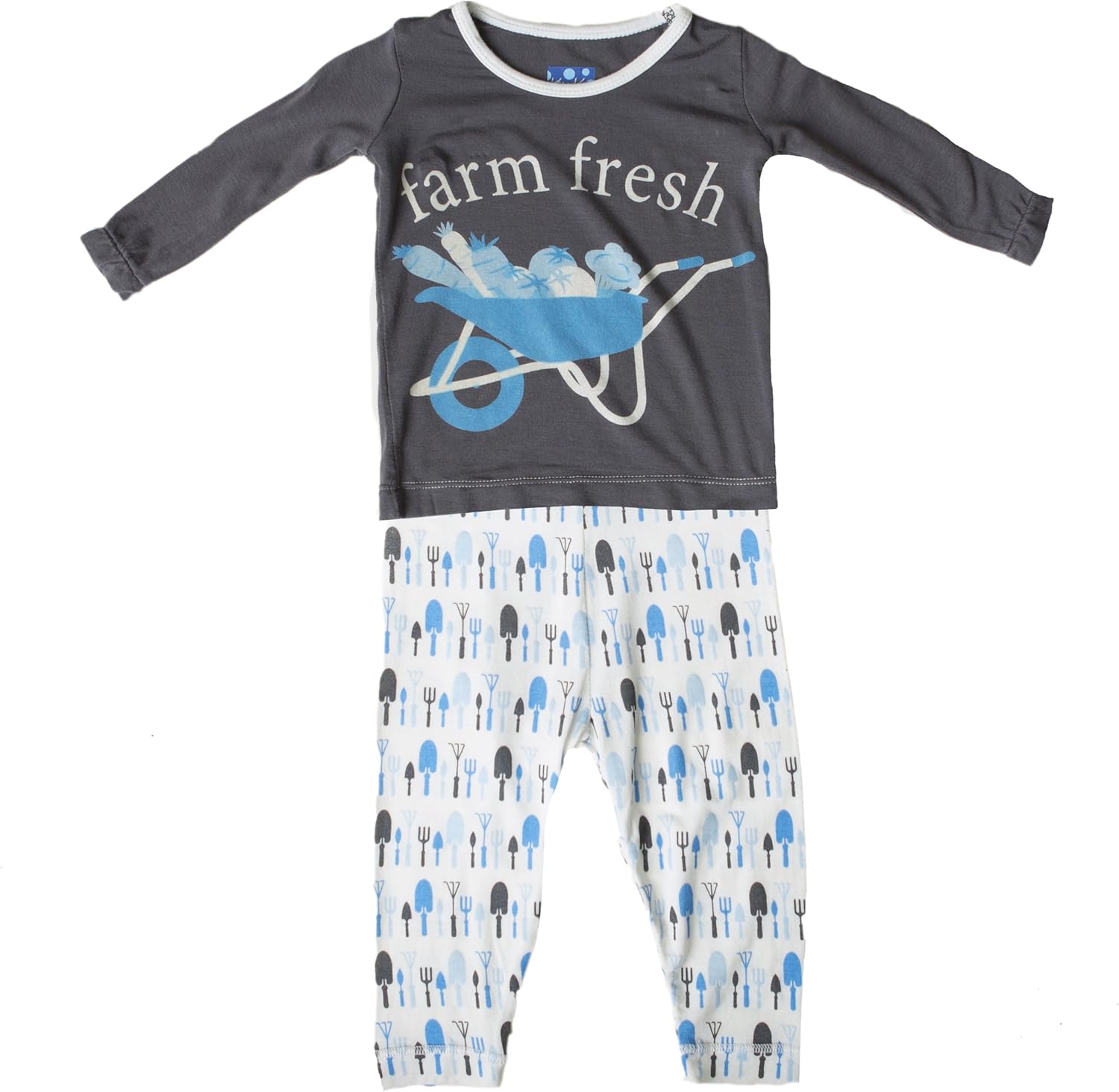 KicKee Pants Baby Boys' Print L/S Pajama Set Clothing