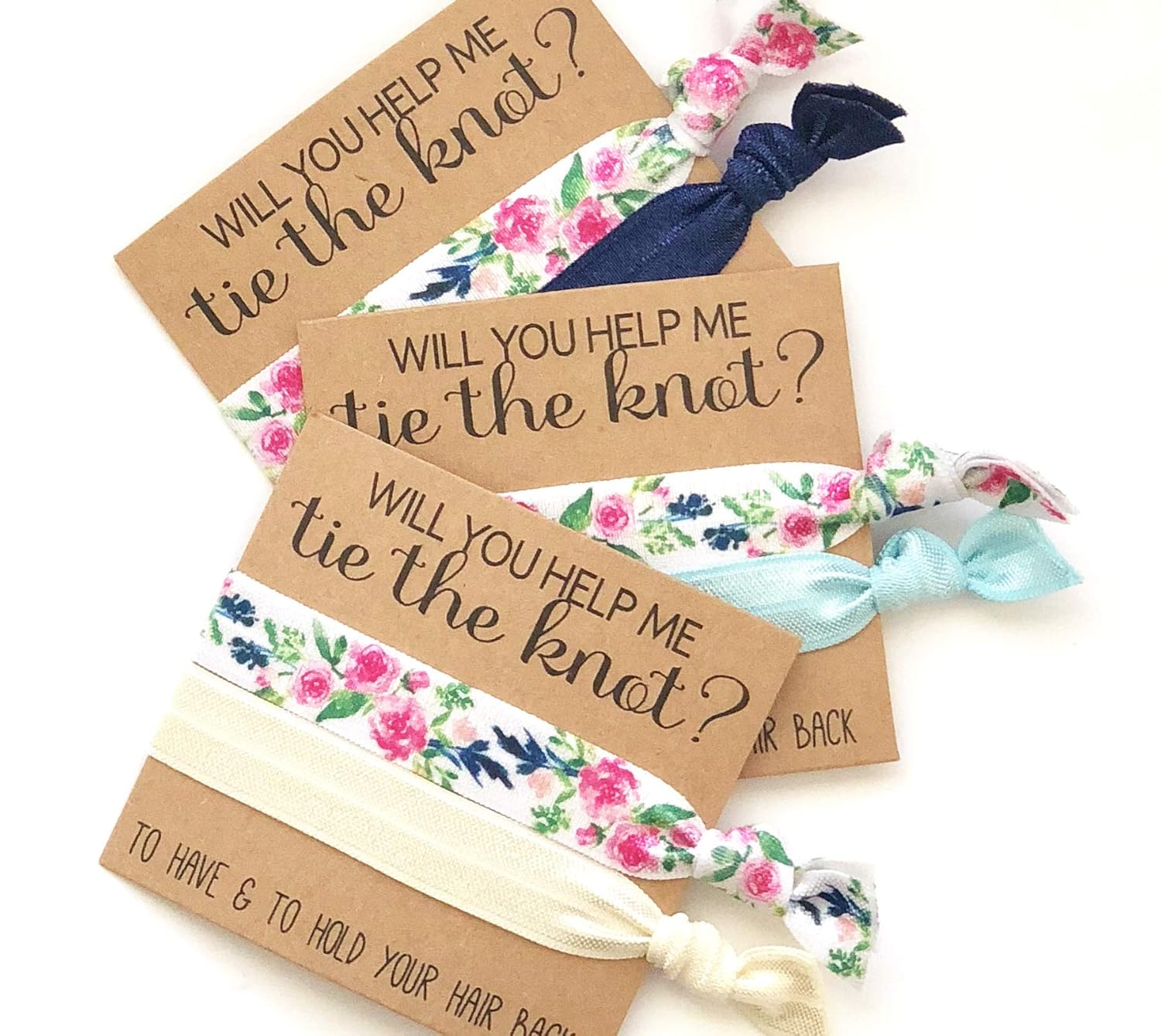 Amazon Com Set Of 3 Will You Help Me Tie The Knot Bridesmaid