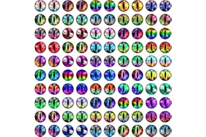 100Pcs Assorted Dragon Eyes Glass Cabochon Eyes for Clay Doll Making Sculptures Props for DIY Crafts Jewelry Making Christmas