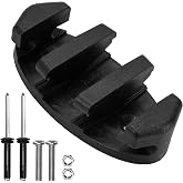 Zig Zag Cleat Kit for Kayak Anchor &ndash; Durable Black Nylon Rope Holder with Stainless Steel Screws, Essential Accessories for Canoes and Fishing Boats Bow, for 90mm Deck Marine Rigging Safety line