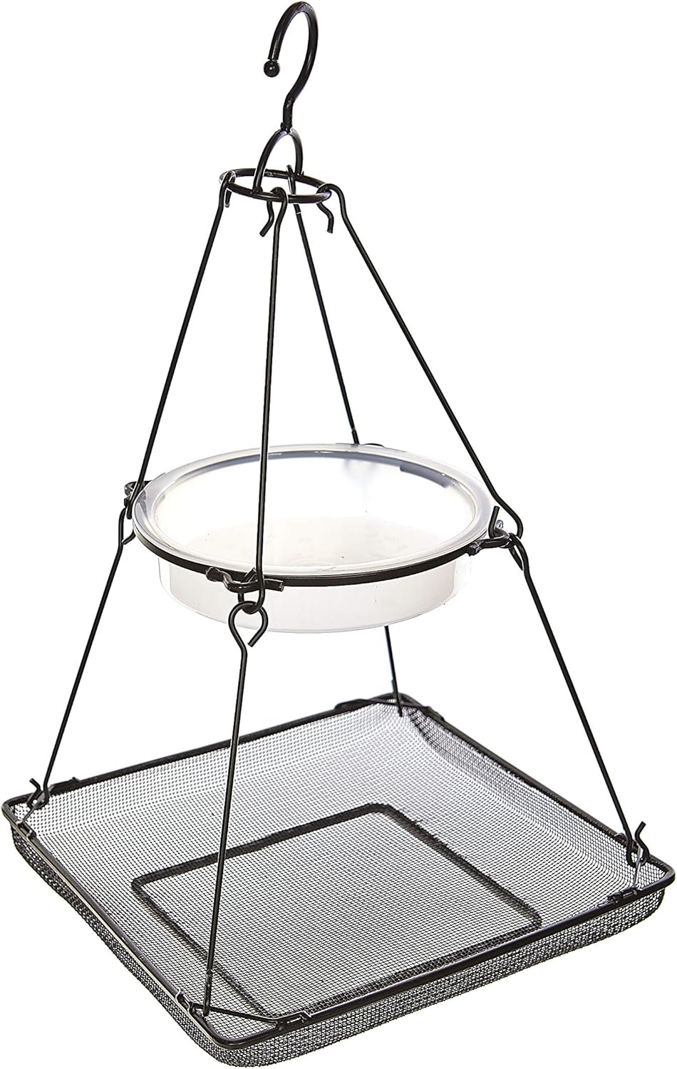Hanging Wild Bird Feeding Station Feeding Metal Mesh Tray Dish and