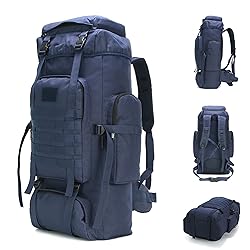 BNMJVJL 70L Hiking Backpack Military Tactical