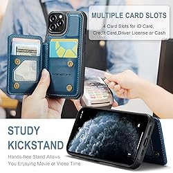 Vinich for iPhone 11 Pro Max Wallet Case with Card