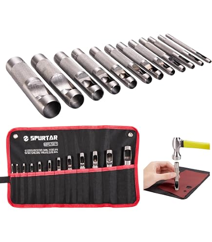 Aexit 19mm Dia Punches DIY Leather Belt Watch Band ket Hollow Hole Punch  Hole Punches Cutter Tool