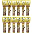 Pop Ups! Spongebob Squarepants Lollipop Holder | Collectable Spongebob Toy Lollipop Case | Party Favors for Halloween, Goodie Bags, Piñata Candy, Game Prizes | Bulk Set of 12 | Lollipops Included