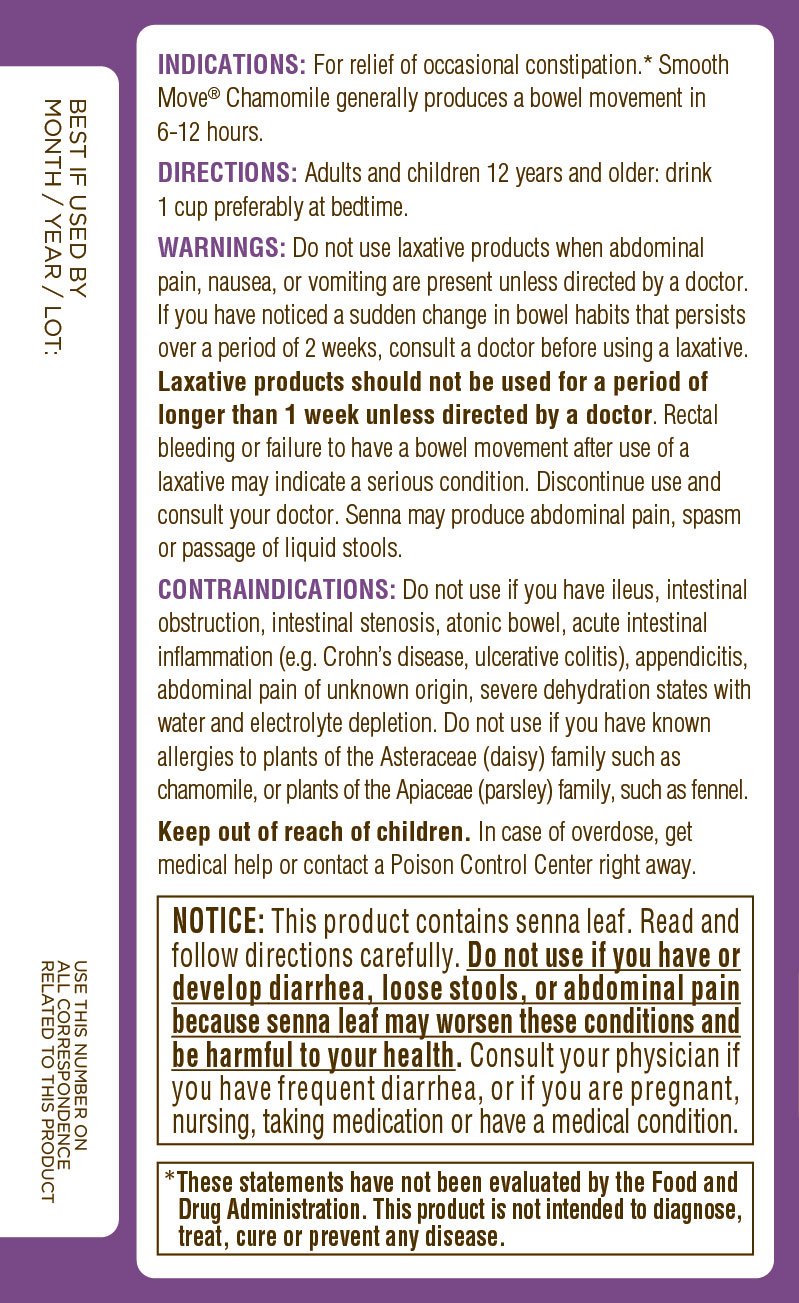 Traditional Medicinals Organic Smooth Move Chamomile 16 Ct: Health & Personal Care