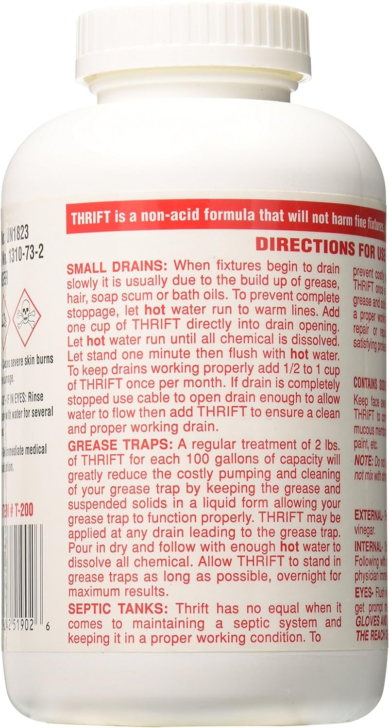 Thrift Marketing GIDDS-TY-0400879 Drain Cleaner 2 lb: Home & Kitchen