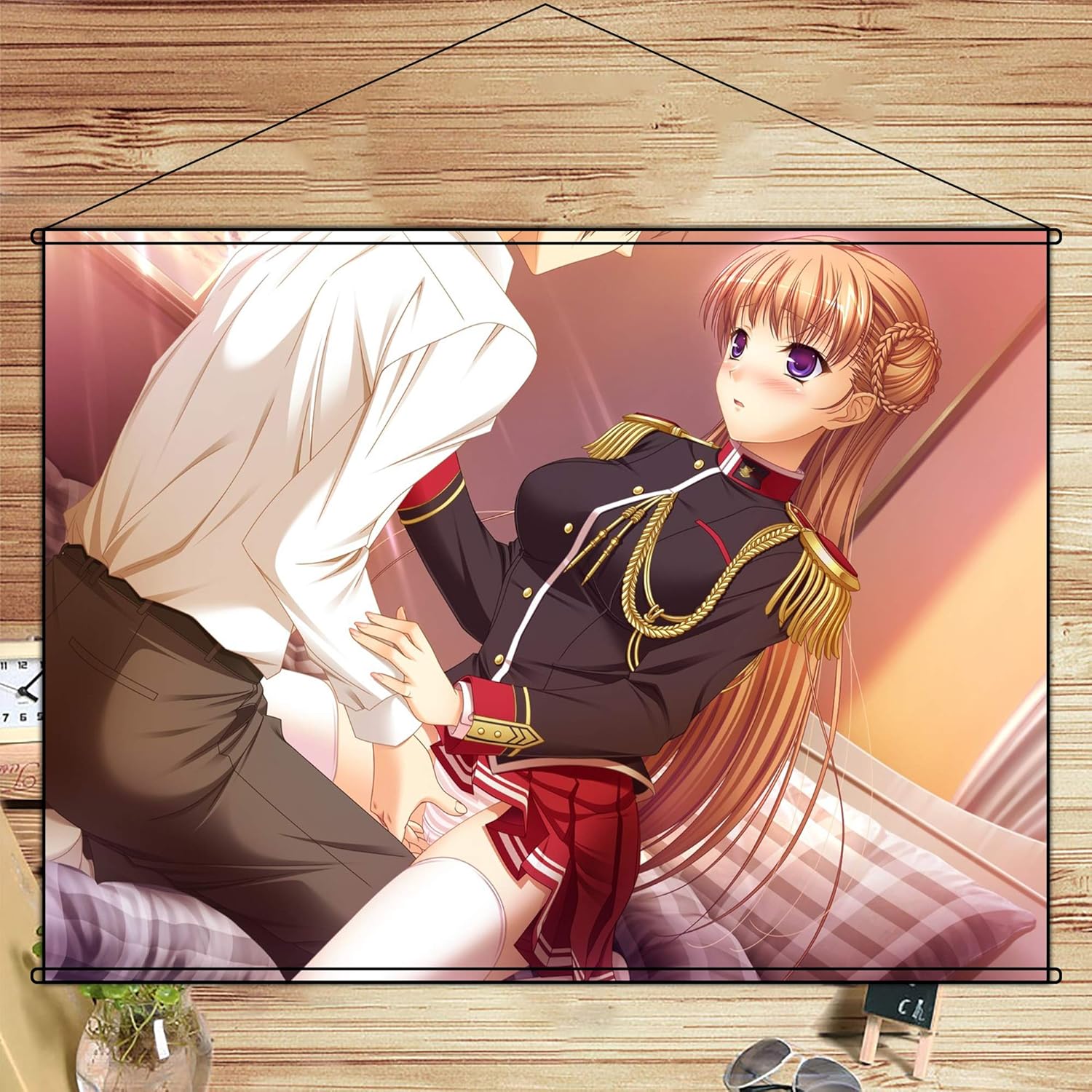 Amazon Cosmore ワルキューレ ロマンツェ 少女騎士物語 ノエル マーレス アスコット タペストリー アニメ スクロール軸 掛ける絵 ポスター 装飾画 壁掛ける絵画 部屋装飾 誕生日プレゼント 約90cmx60cm アニメ 萌えグッズ 通販