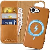 SHIELDON Case for iPhone 16e 6.1", Genuine Leather