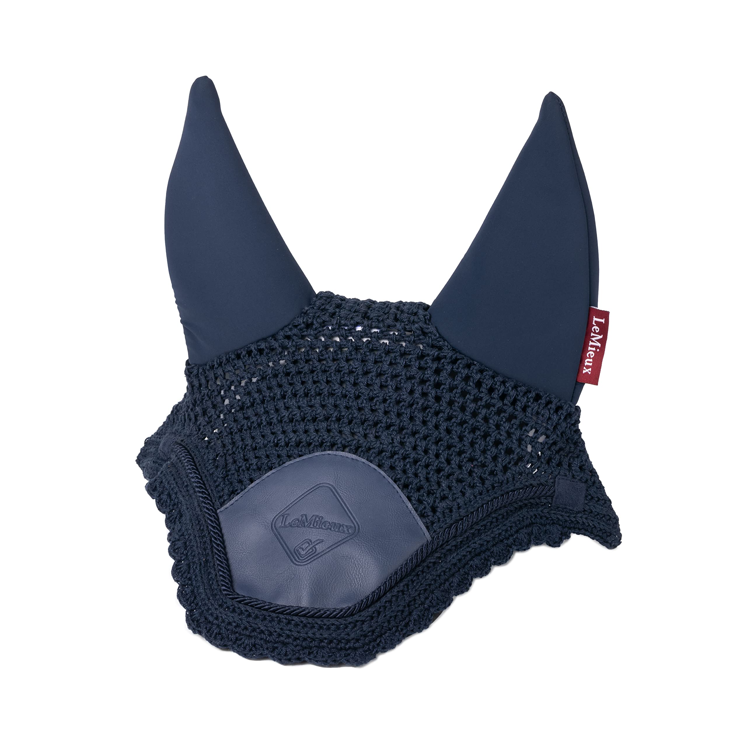 LeMieux Acoustic Pro Fly Hood - Absorbs Sharp Loud Noises - British Dressage Legal - Navy - Medium