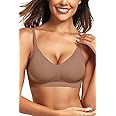Vertvie Womens Seamless Bra No Underwire Comfort Push Up Bras Buttery Soft Wireless Bralette Full Coverage Sport Everyday Bra