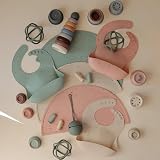 Mushie Silicone Placemat for Kids Non-Slip Vanilla Confetti 48 x 23 cm view 6