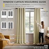 Deconovo Window Decoration Thermal Insulated Eyelet Curtains Beige 46x84 2 view 2