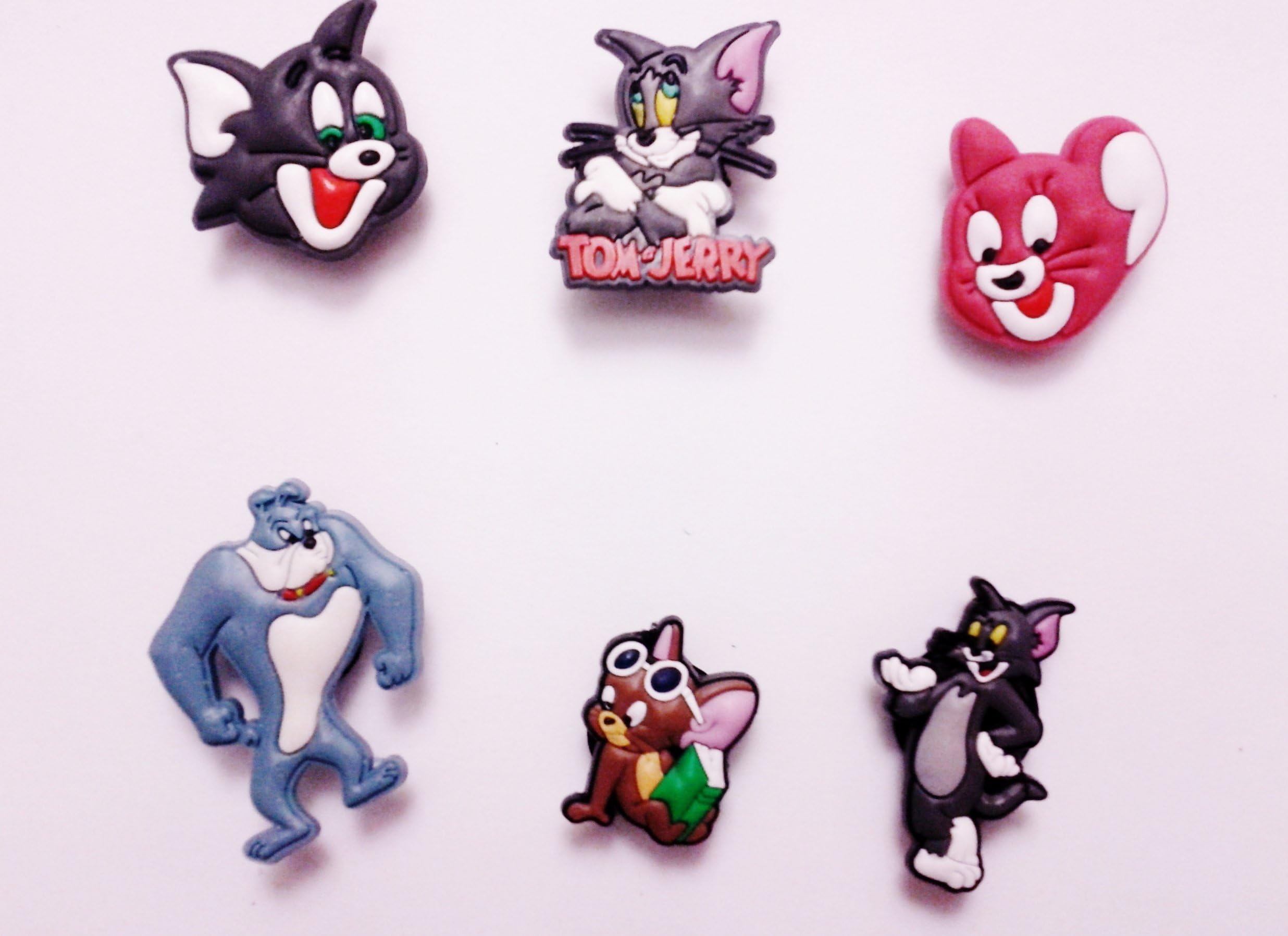 Loneytunes Tom&jerry Shoe Charms 6 Pc Set - Jibbitz Croc Style