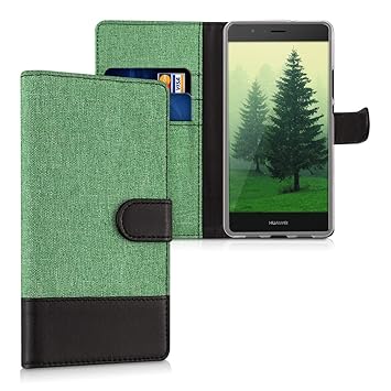 kwmobile Huawei P9 Lite Hülle - Kunstleder Wallet Case für Huawei P9 Lite mit Kartenfächern und Stand
