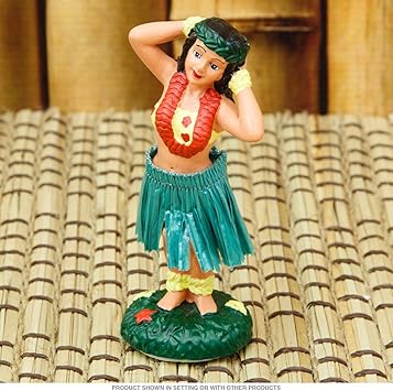 northcore hawaiian hula dashboard doll