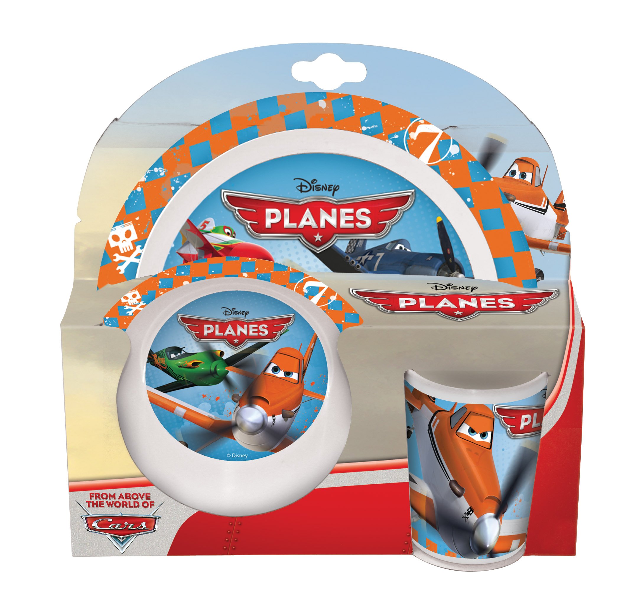 Joy Toy 736490 Planes Melamine Set in Gift Wrap (3-Piece)