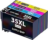 Supply Guy 4 Ink Cartridges for Epson 35XL WF-4700 WF-4720dwf WF-4725dwf view 1