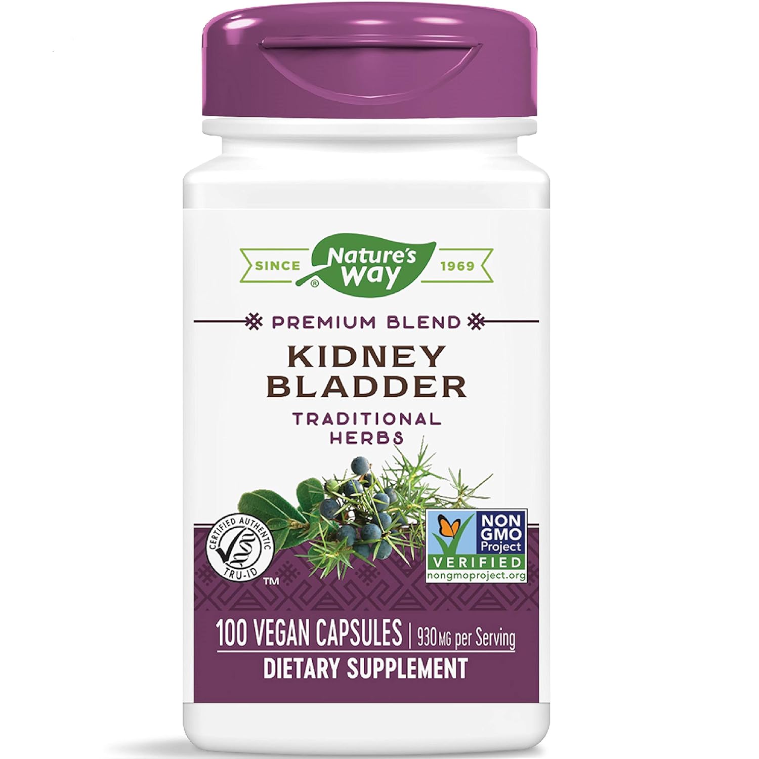 Nature's Way Kidney Bladder, 930 mg per Serving, Traditional Herbs Supplement, 100 Capsules: Health & Personal Care